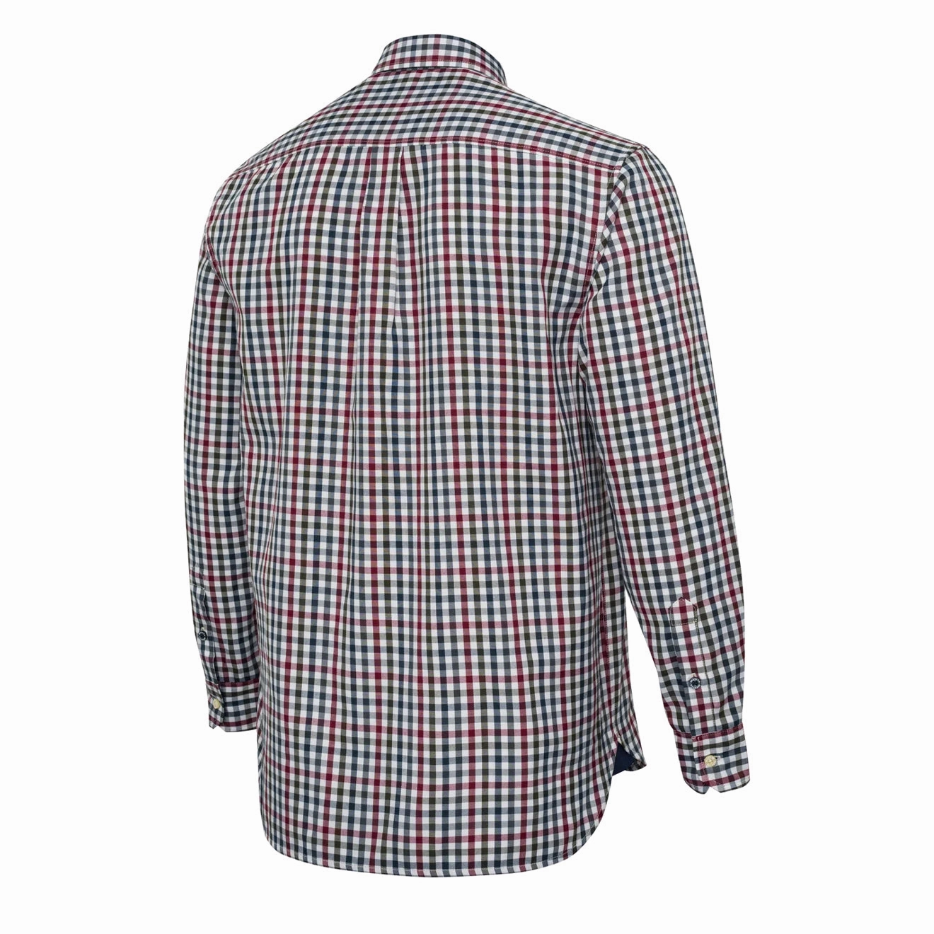 Big Price Drop Beretta Ellis Ls Shirt White / Bordeaux Check