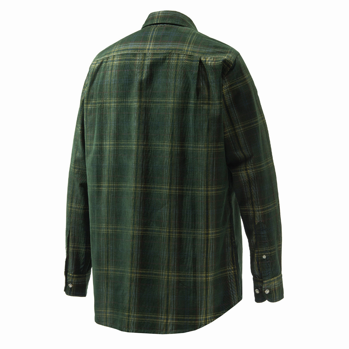 Beretta Manchester Corduroy Shirt Green / Yellow Price Slash Today Big Savings Event