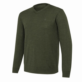 Flash Deal Today Beretta Merino V-Neck Sweater Green Moss