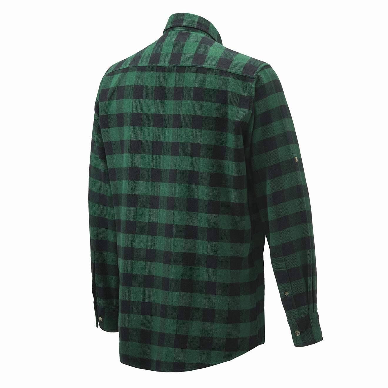 Beretta Overshirt Zippered Pocket Green Check Shop Grab Offer