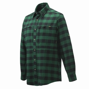 Beretta Overshirt Zippered Pocket Green Check Hot Sale Today Today Only Hot Sale