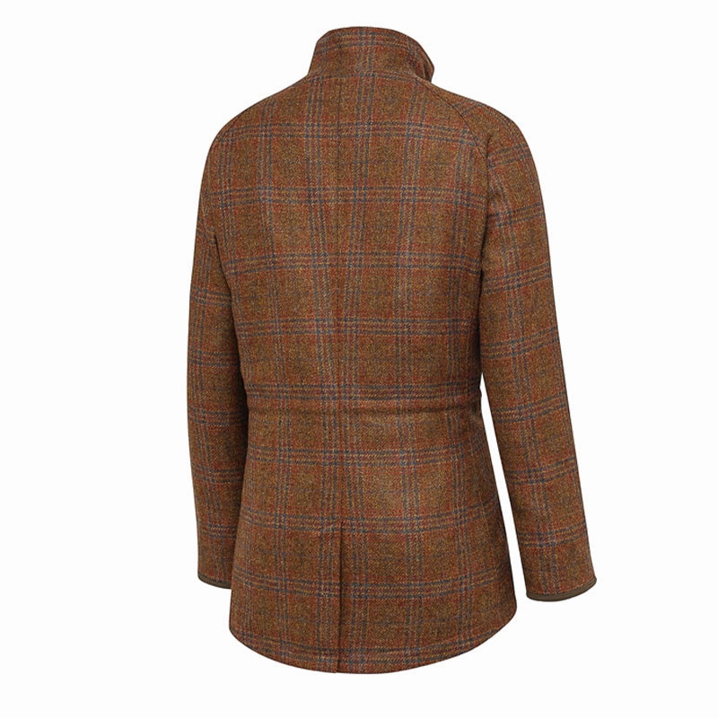Beretta Womens St James Coat Brown / Blue Check Trending Now Discount Dont Miss These Savings