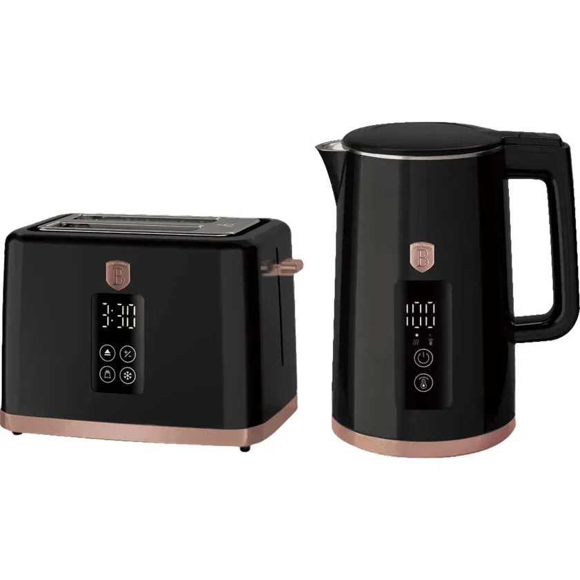 Berlinger Haus Electric Kettle & Toaster Set, Black