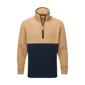 Schoffel Berkeley Retro 1/4 Zip Fleece - True Navy/Tan Shop Hot Picks Shop Today Save