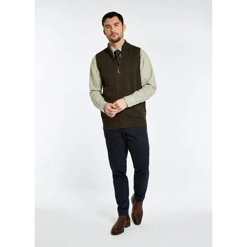 Trending Offer Today Dubarry Upperwood Mens Wool Blend Gilet - Mahogany