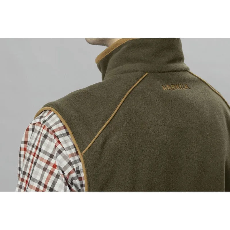 Limited Stock Deals Harkila Sandhem 200 Mens Fleece Gilet - Willow Green
