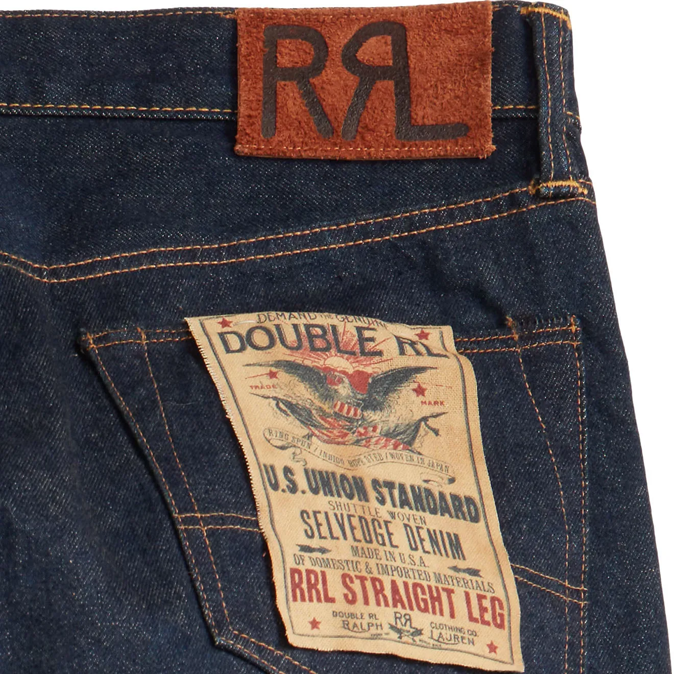 Rrl By Ralph Lauren Straight Fit Low Waist Selvedge Jean Once Washed 3 MustHave Deal Grab Save Today