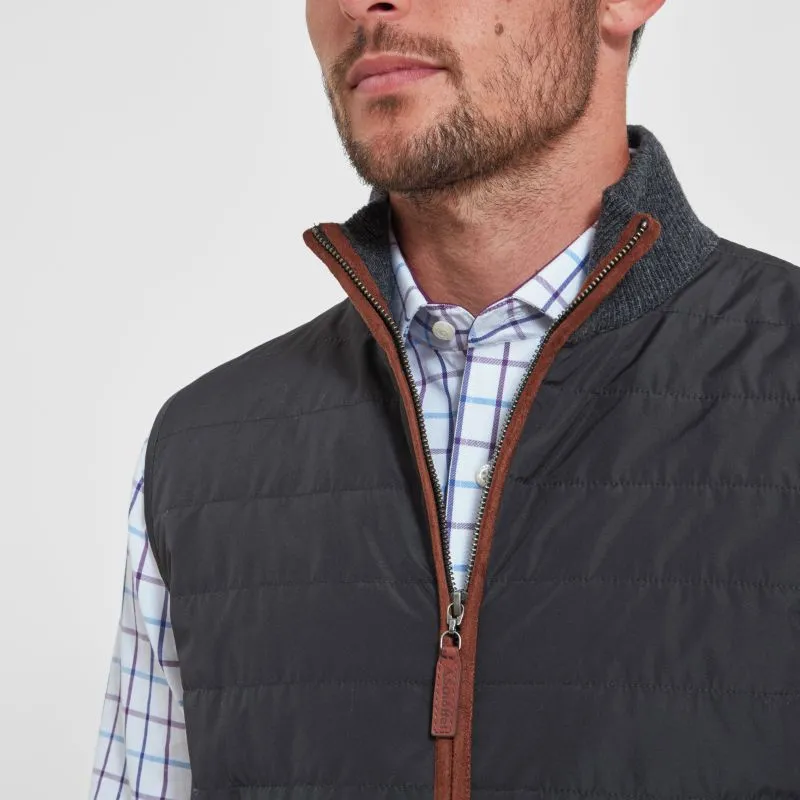 Schoffel Hybrid Mens Gilet - Charcoal Sweet Deal Inside