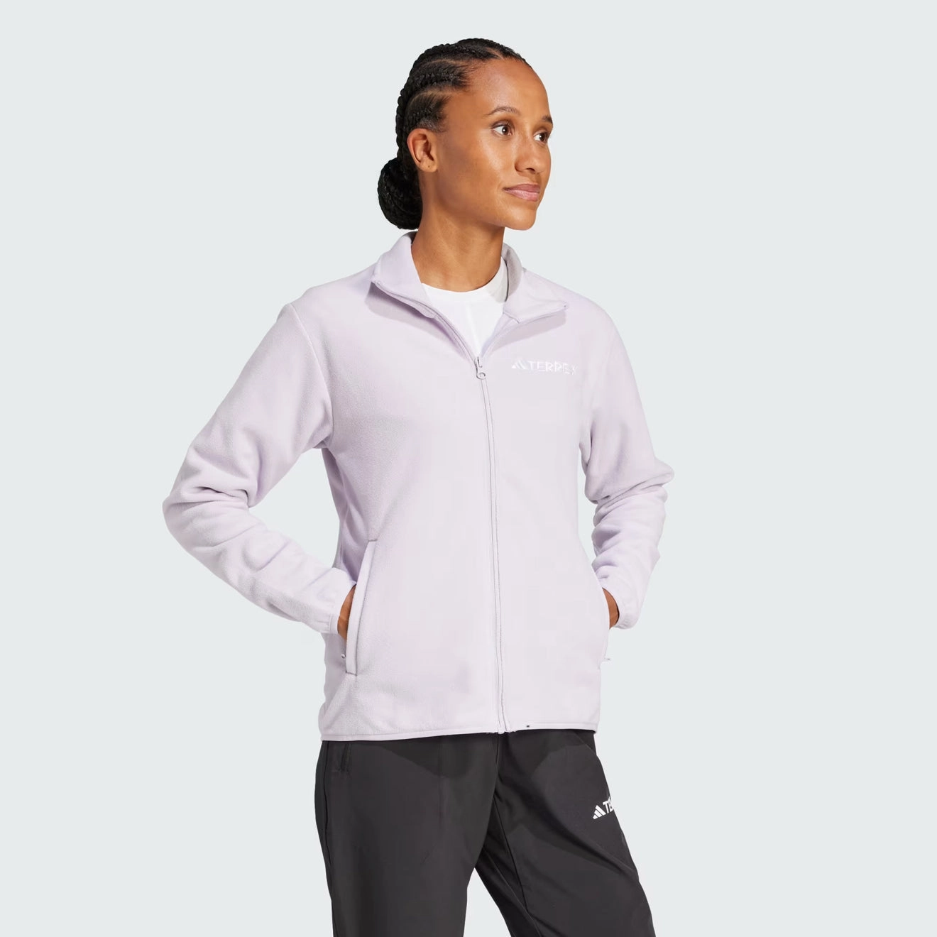 Adidas Terrex Womens Multi Essentials Full-Zip Fleece Jacket Sildaw Sweet Deal Today Daily Special Offer