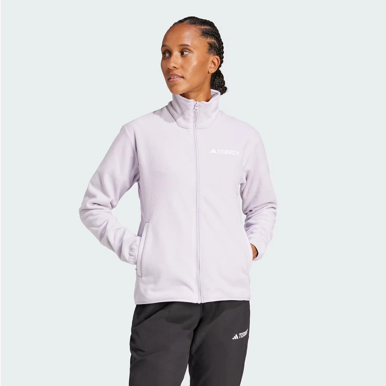 Adidas Terrex Womens Multi Essentials Full-Zip Fleece Jacket Sildaw Clearance Blowout