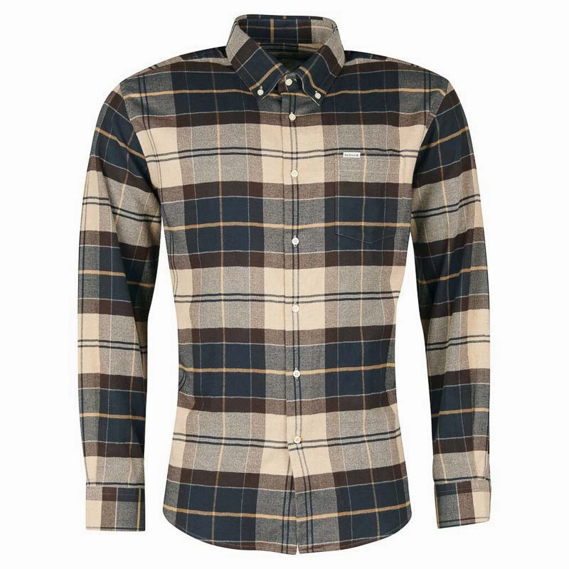 Barbour Hogside Tartan Mens Cotton Regular Fit Shirt - Autumn Dress Limited Stock Alert