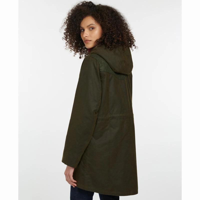 Shop Todays Picks Barbour Keiss Ladies Wax Jacket - Olive/Natural
