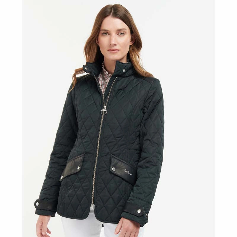 Today Only Special Clearance Alert Now Barbour Premium Cavalry Ladies Quilted Jacket - Black/Ancient