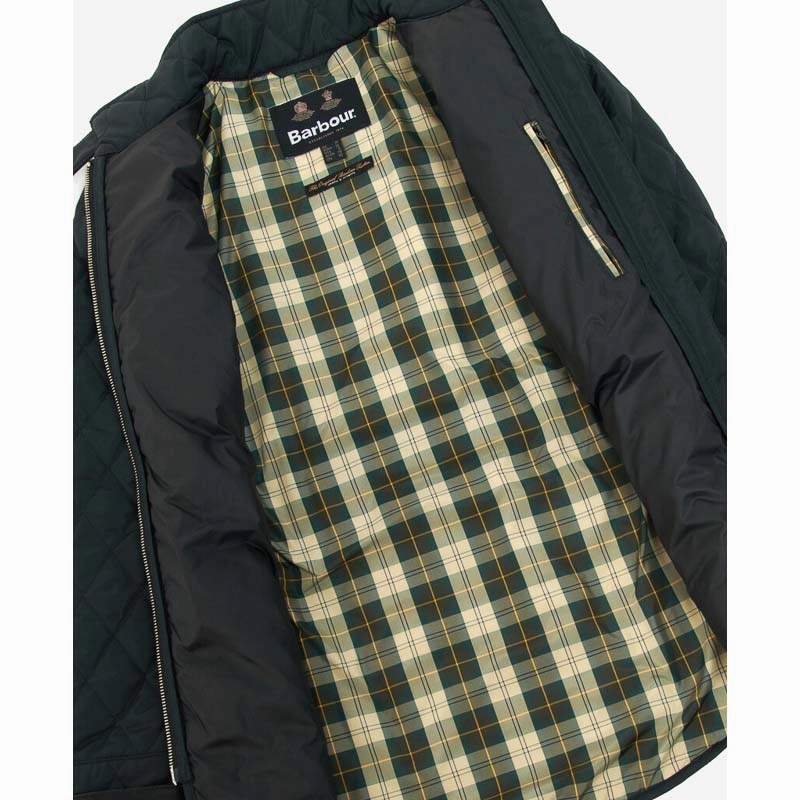 Barbour Premium Cavalry Ladies Quilted Jacket - Black/Ancient Surprise Discount Today Shop Save Big