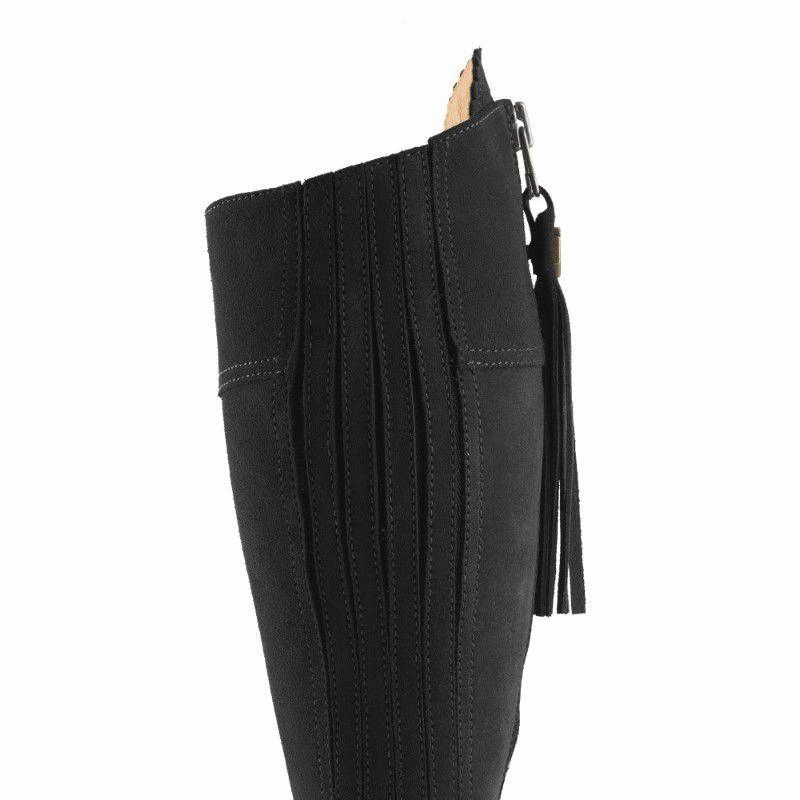 Flash Sale Alert Now Fairfax & Favor Heeled Regina Ladies Suede Boot - Black