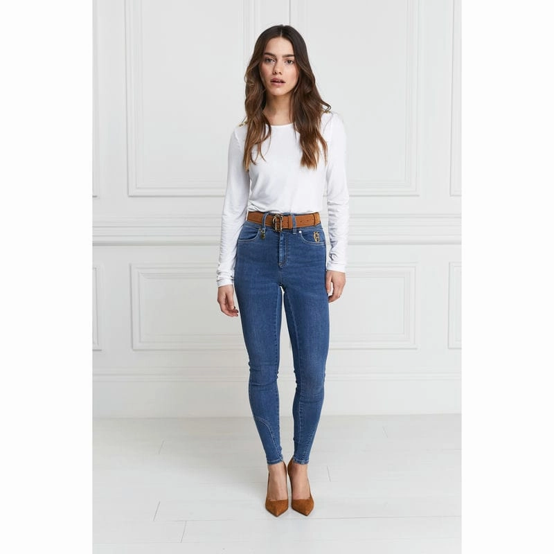 Limited Time Sale Holland Cooper Ladies Jodhpur Jeans - Denim
