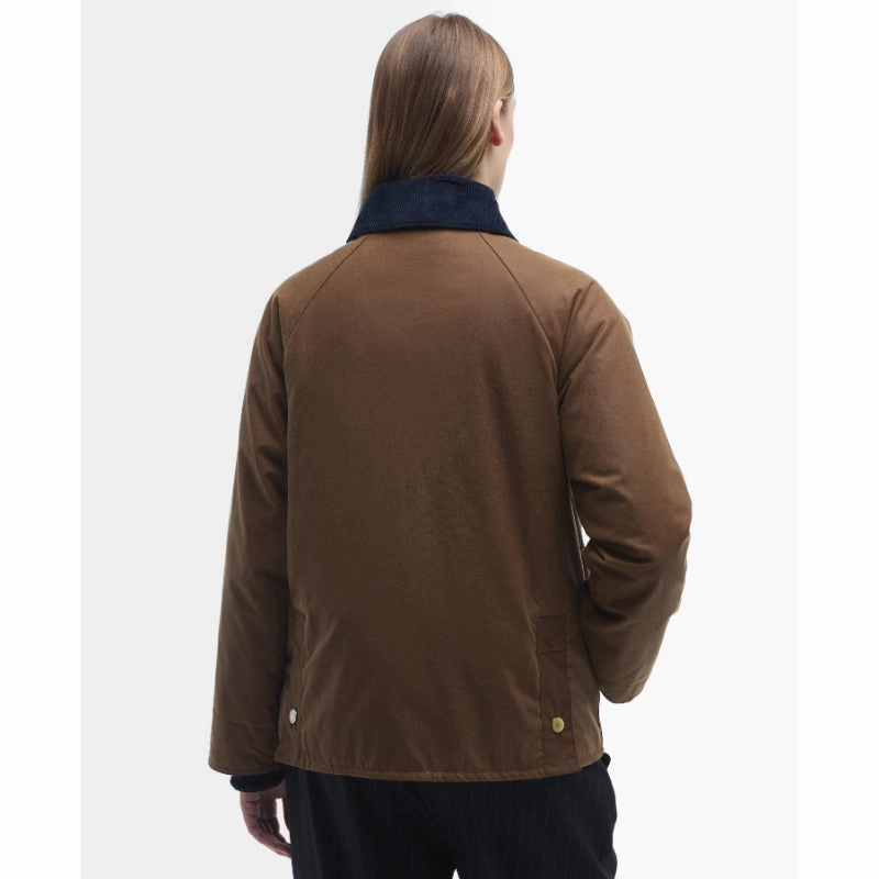 Weekend Sale Special Barbour Ruth Ladies Wax Jacket - Tan/Dress Tartan