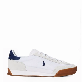 Polo Ralph Lauren Hesta Trainer White / Navy Hot Clearance Now