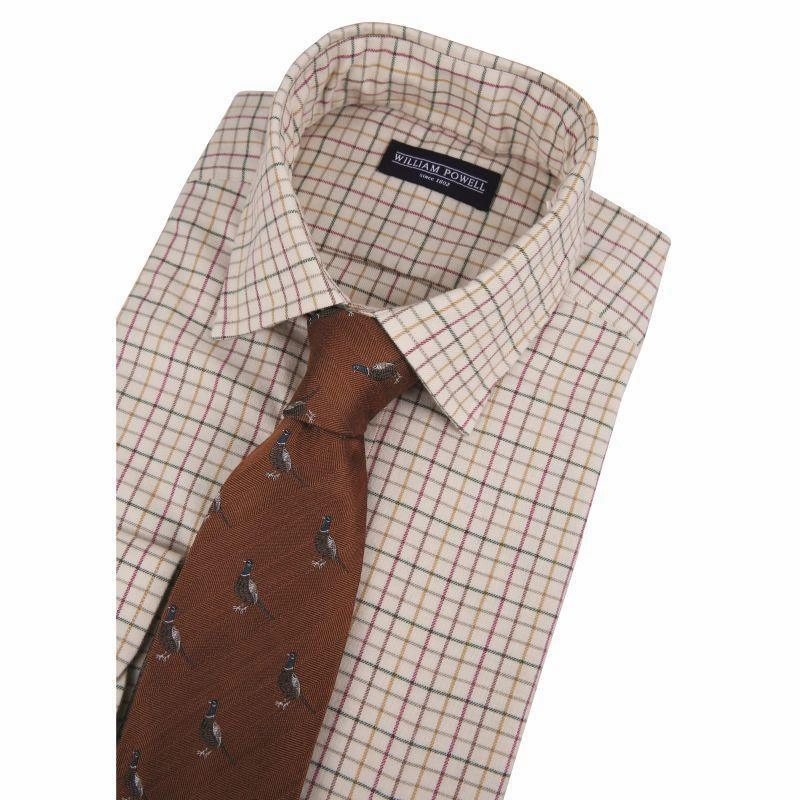 Flash Sale Alert William Powell Cotton Tattersall Mens Shooting Shirt - Green Check