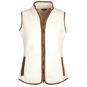 Todays Trending Deals Hot Discount Deal Barbour Burford Ladies Fleece Gilet - Winter Pearl/Classic