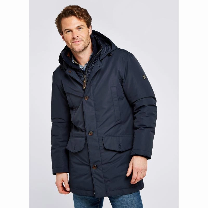Dubarry Urlingford Mens Waterproof Down Hooded Parka - Navy Todays Special Picks