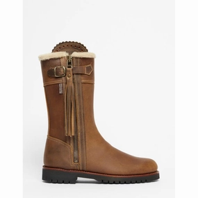 Penelope Chilvers Midcalf Tassel Ladies Shearling Lined Boot - Biscuit Price Drop Frenzy Online Exclusive Steal