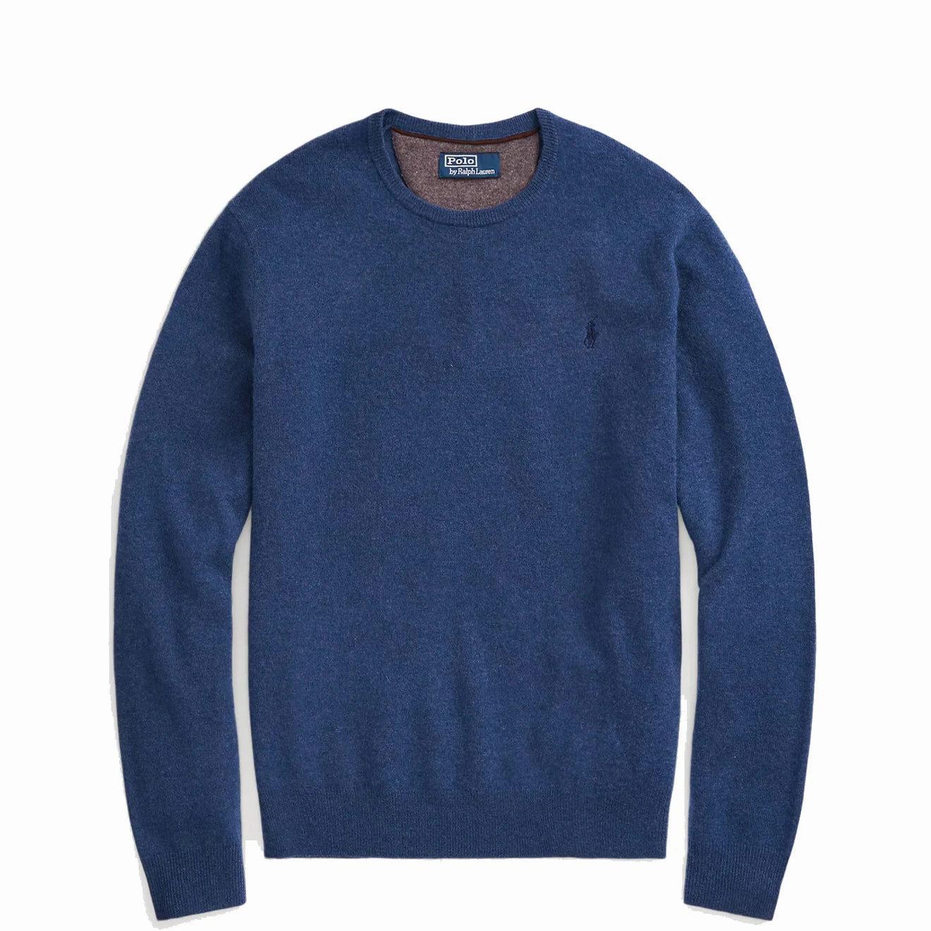Polo Ralph Lauren Wool Crew Neck Knit Rustic Navy Heather Perfect Gift Offer