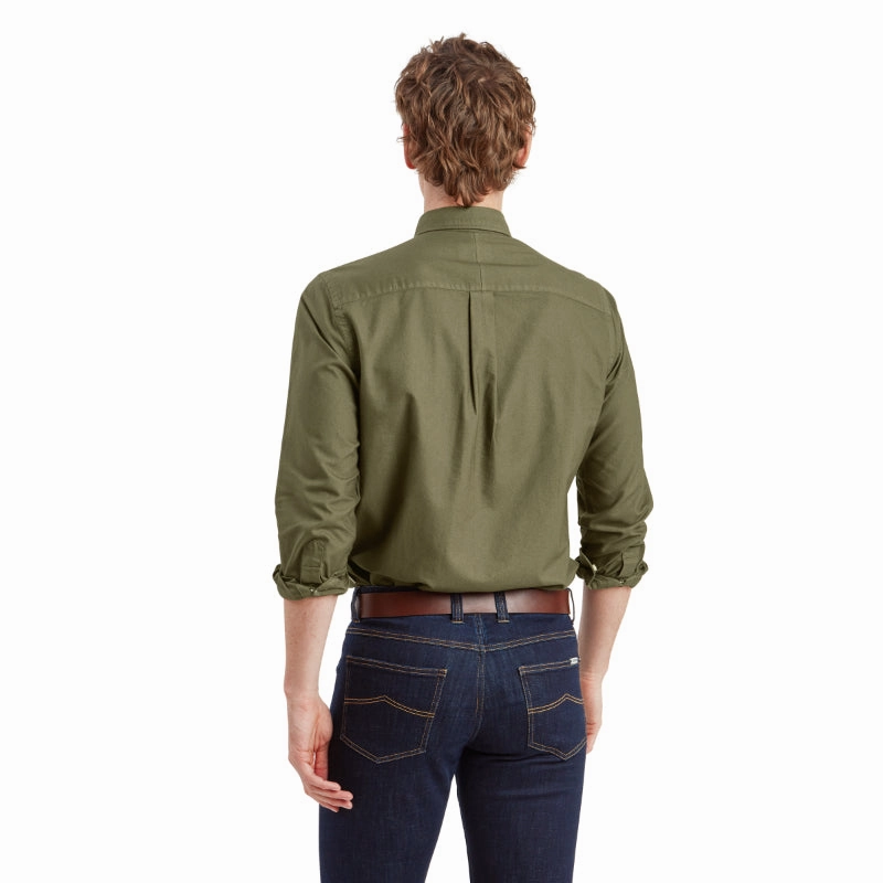 Best Deal Today Clearance Event Today Schoffel Cavendish Oxford Mens Shirt - Woodland