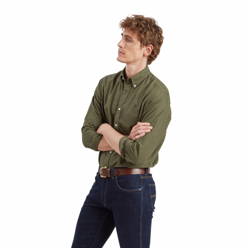 Schoffel Cavendish Oxford Mens Shirt - Woodland Dont Wait Save MustHave Clearance