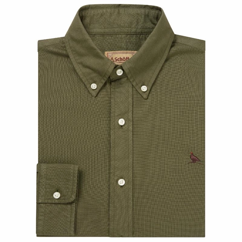 Schoffel Cavendish Oxford Mens Shirt - Woodland Flash Deal Today