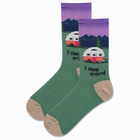 Women'S I Sleep Around Crew Sock Dont Miss This Offer Sweet Deal Inside