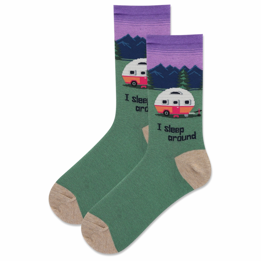 Women'S I Sleep Around Crew Sock Dont Miss This Offer Sweet Deal Inside