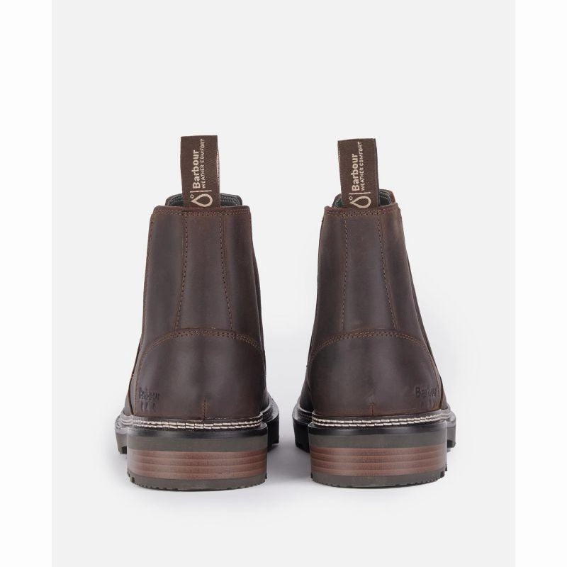 Barbour Ellison Ladies Leather Chelsea Boot - Dark Brown Todays Best Deal