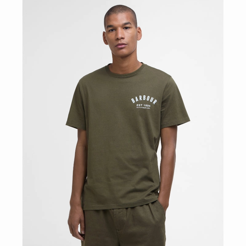 MustHave Clearance Barbour Preppy Mens T-Shirt - Light Sage