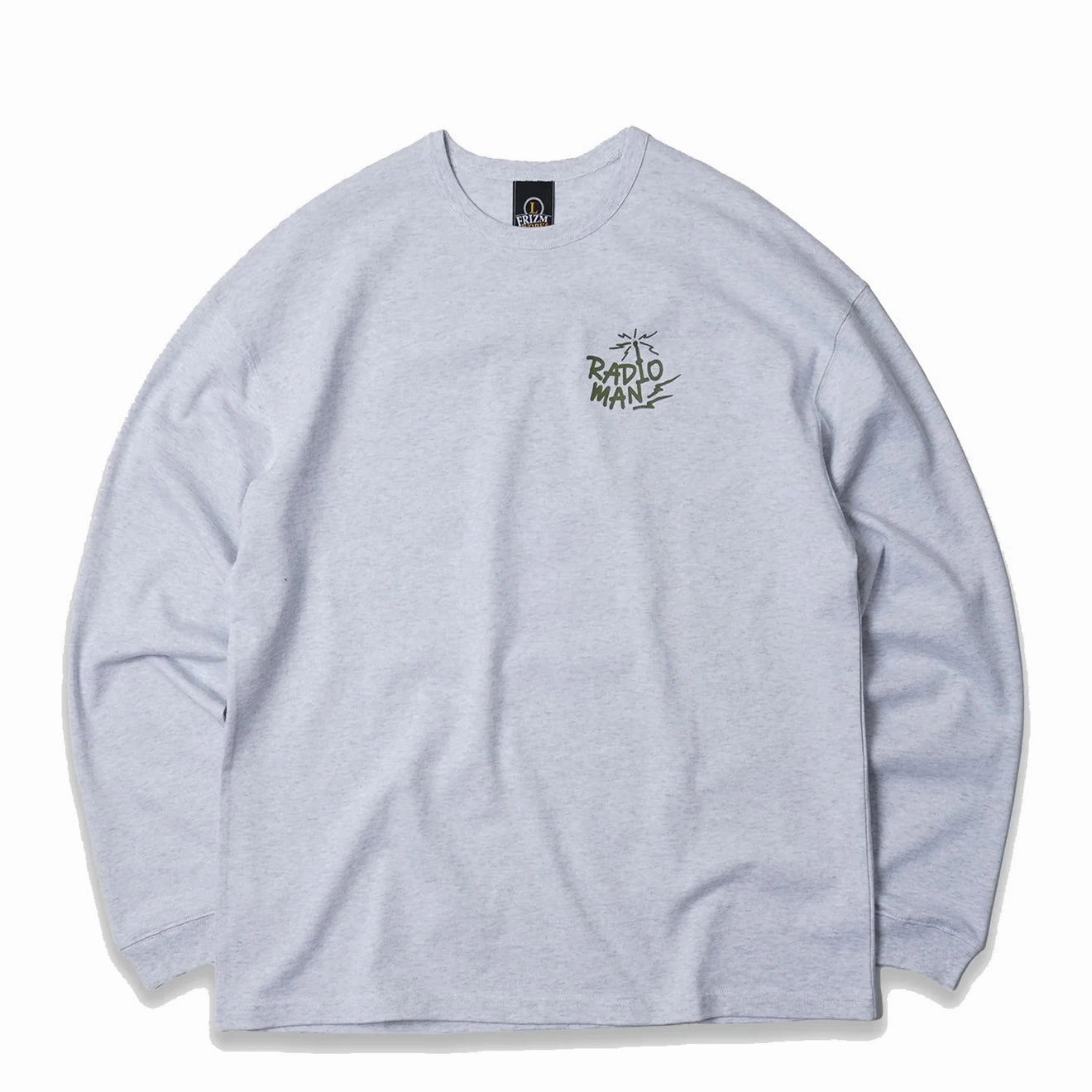 Frizmworks Radio Man Long Sleeve Tee White Melange Perfect Gift Offer Mega Savings Now