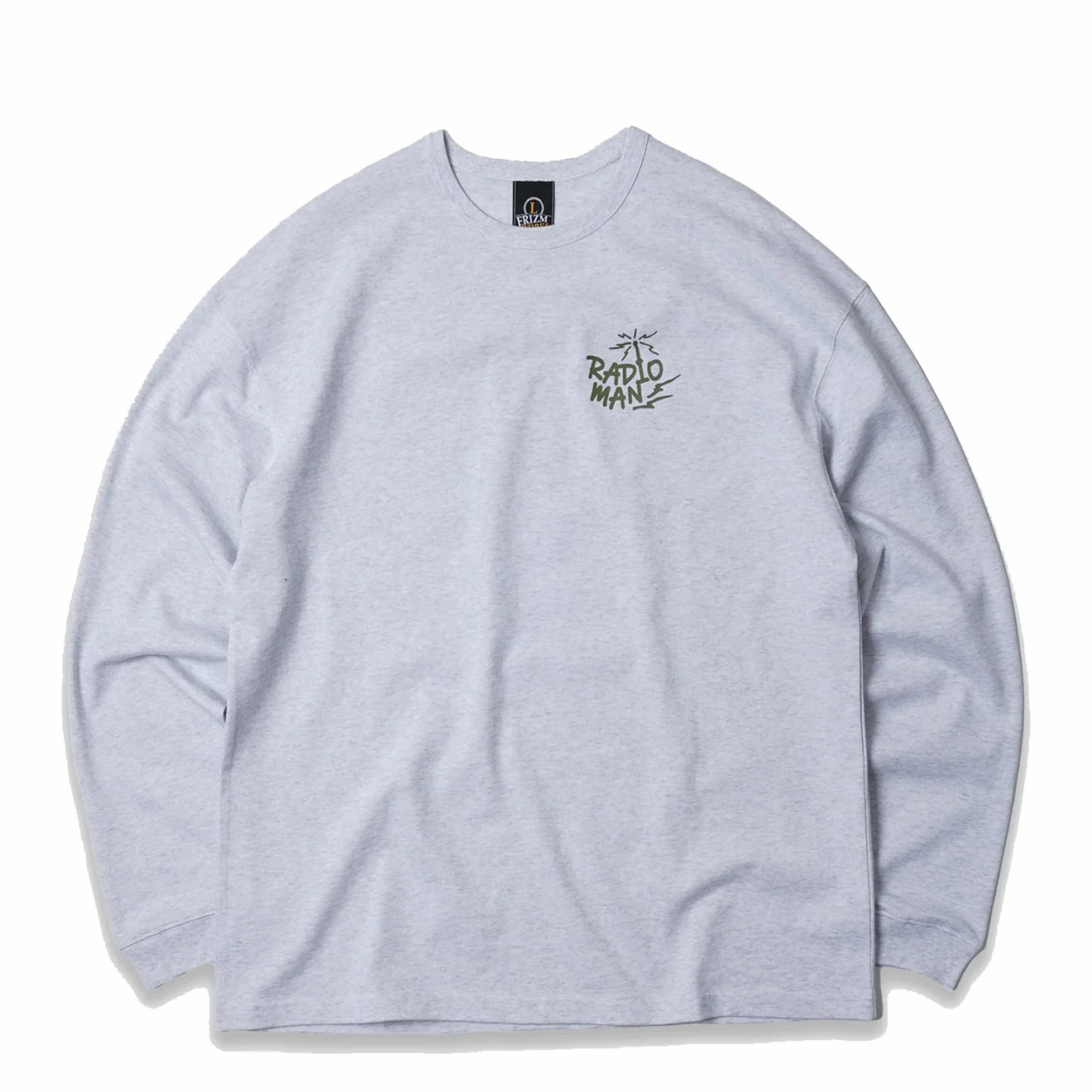 Frizmworks Radio Man Long Sleeve Tee White Melange MustShop Sale