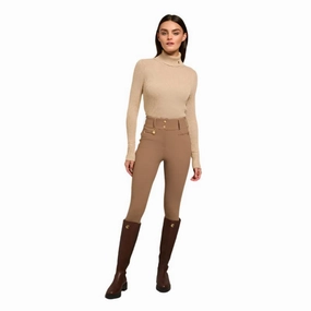 Holland Cooper Contour Ladies Trouser - Taupe Limited Time Discount