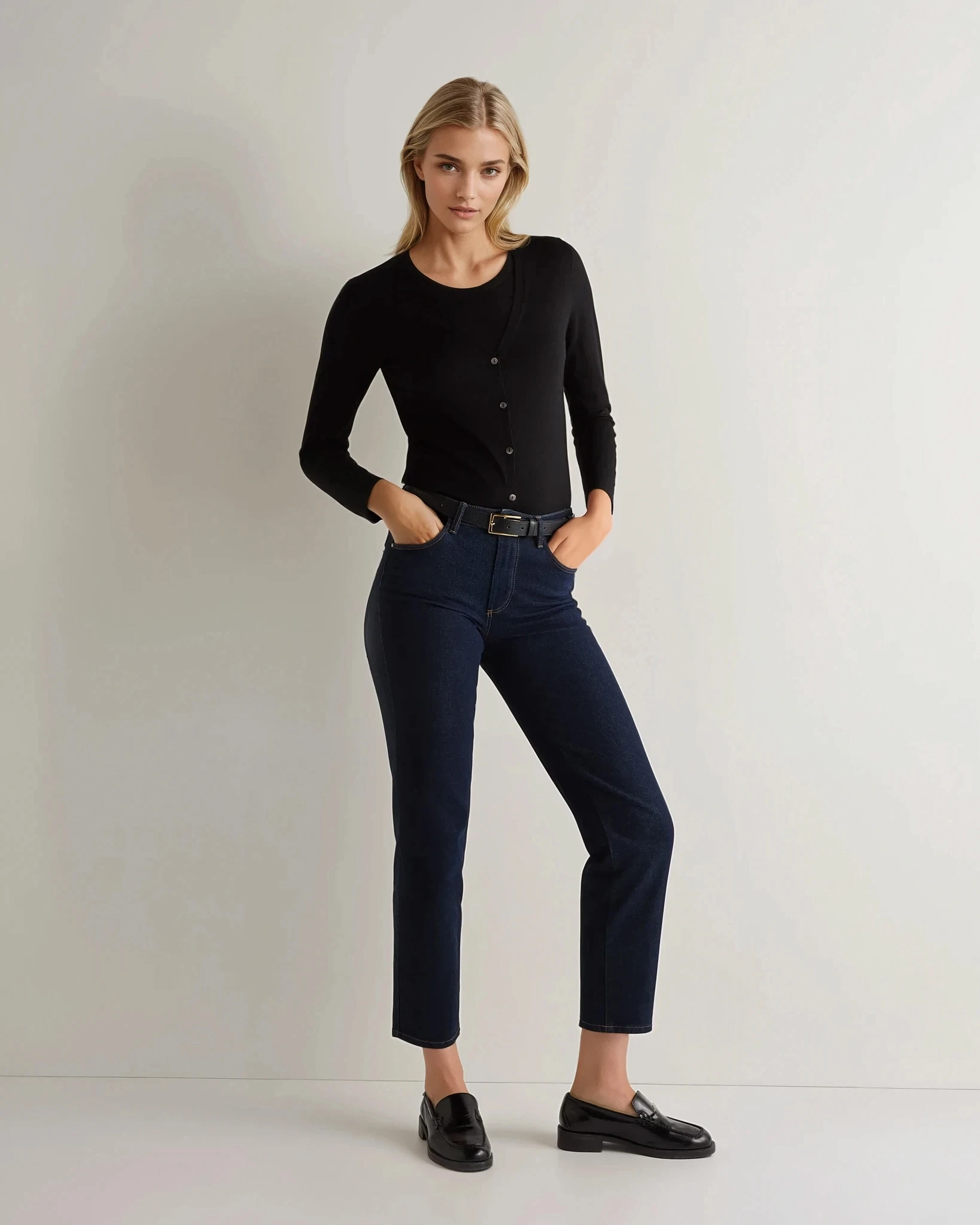 Women'S Mia Superfine Cashmere V Neck Cardigan Black Mega Discount Event Weekend Sale Special