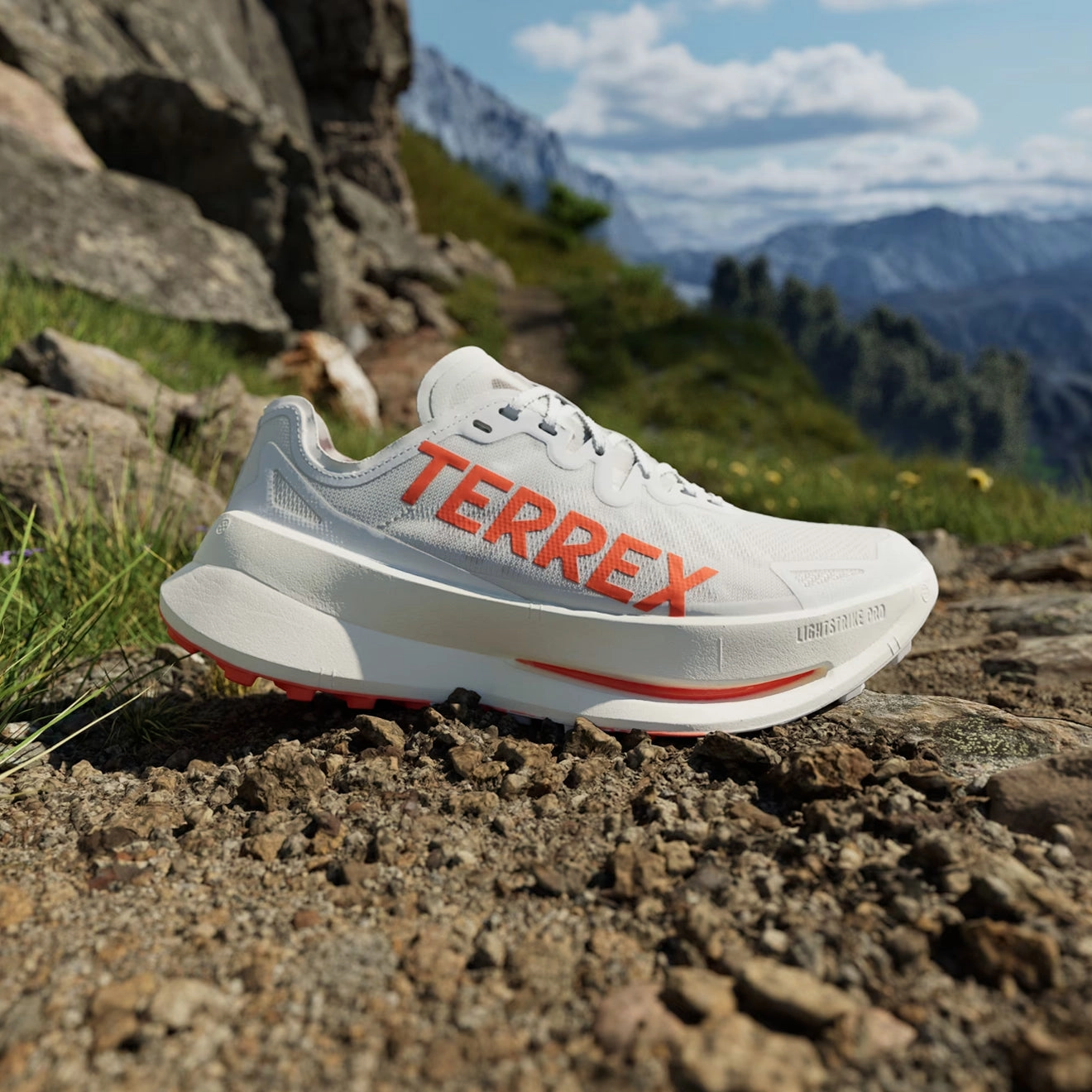 Adidas Terrex Agravic Speed Ultra Trail Running Shoes Ultra Cloud White / Impact Orange / Dash Grey MustHave Gift Ideas Trendy Picks Today