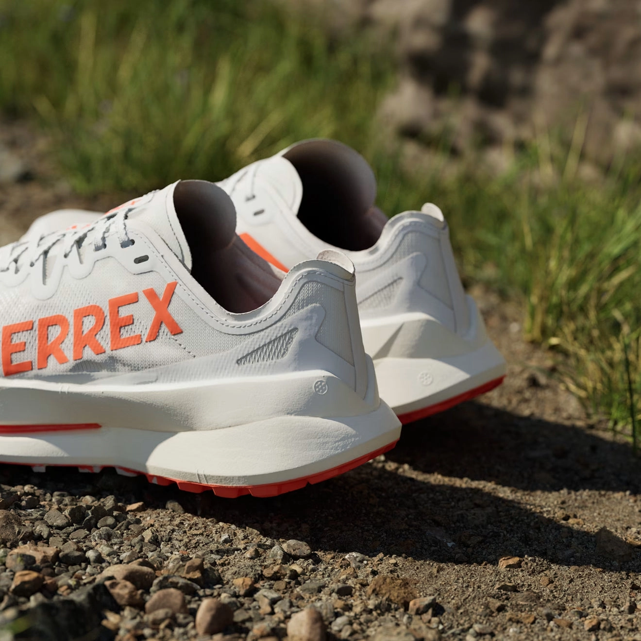 Grab Todays Deal Mega Sale Now Adidas Terrex Agravic Speed Ultra Trail Running Shoes Ultra Cloud White / Impact Orange / Dash Grey