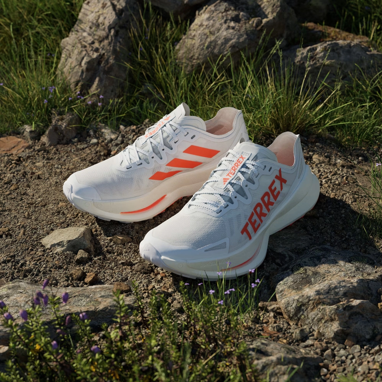 Instant Discount Clearance Blowout Adidas Terrex Agravic Speed Ultra Trail Running Shoes Ultra Cloud White / Impact Orange / Dash Grey