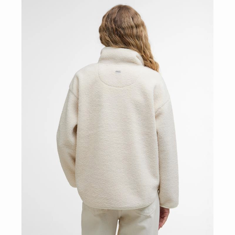 Price Drop Alert Barbour Mersea Ladies 1/4 Zip Fleece Overlayer - Natural