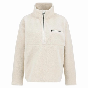 Barbour Mersea Ladies 1/4 Zip Fleece Overlayer - Natural Exclusive Holiday Deal Limited Edition Offer