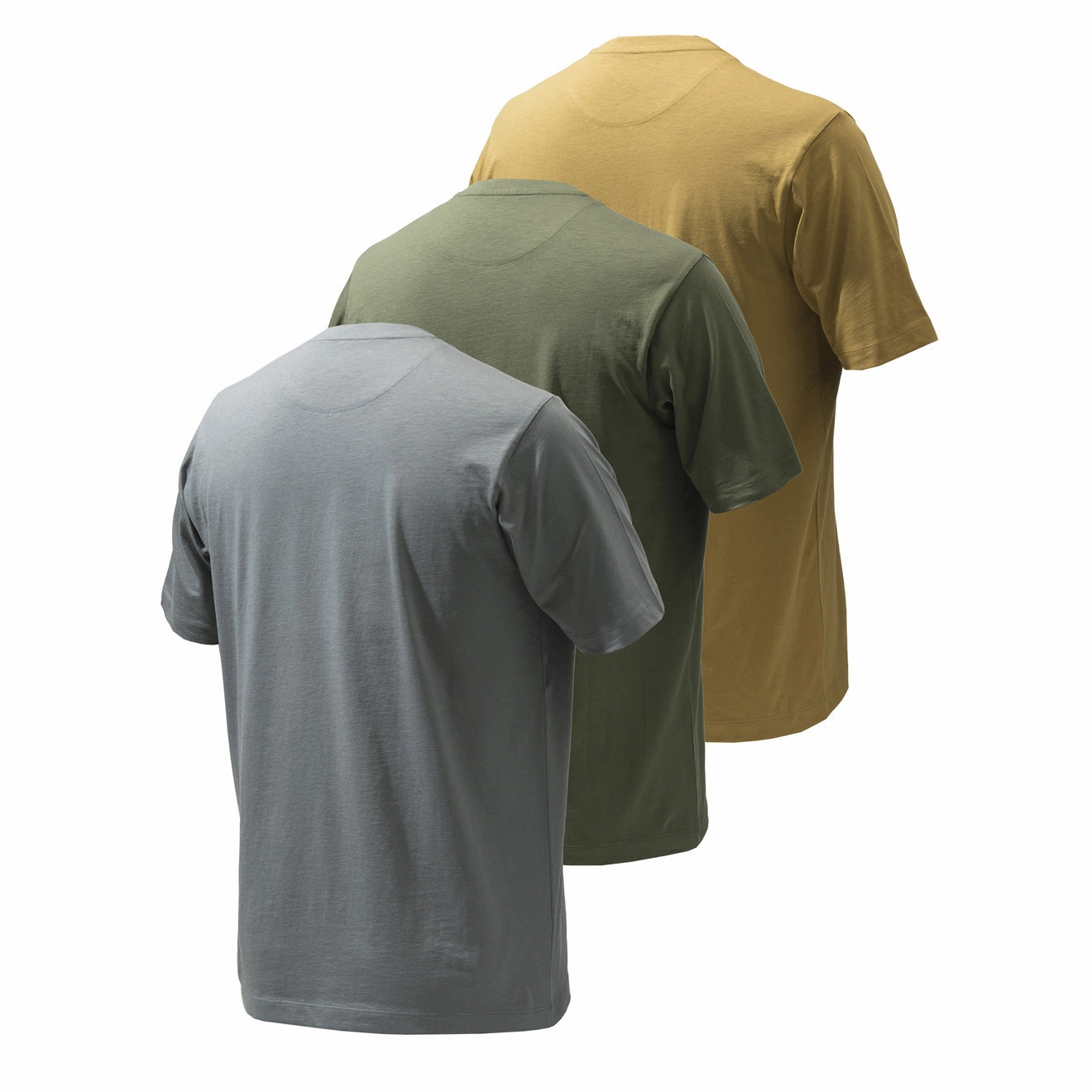 Beretta Set Of 3 Corporate T-Shirts Coyote / Smoked Pearl / Green Save More Online