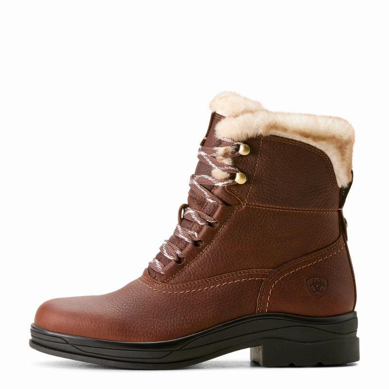 Big Savings Event Exclusive Holiday Deal Ariat Harper Sherpa Ladies Waterproof Boot - Dark Brown