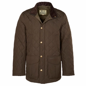 Special Surprise Sale Sweet Deal Today Barbour Devon Mens Quilted Jacket - Olive