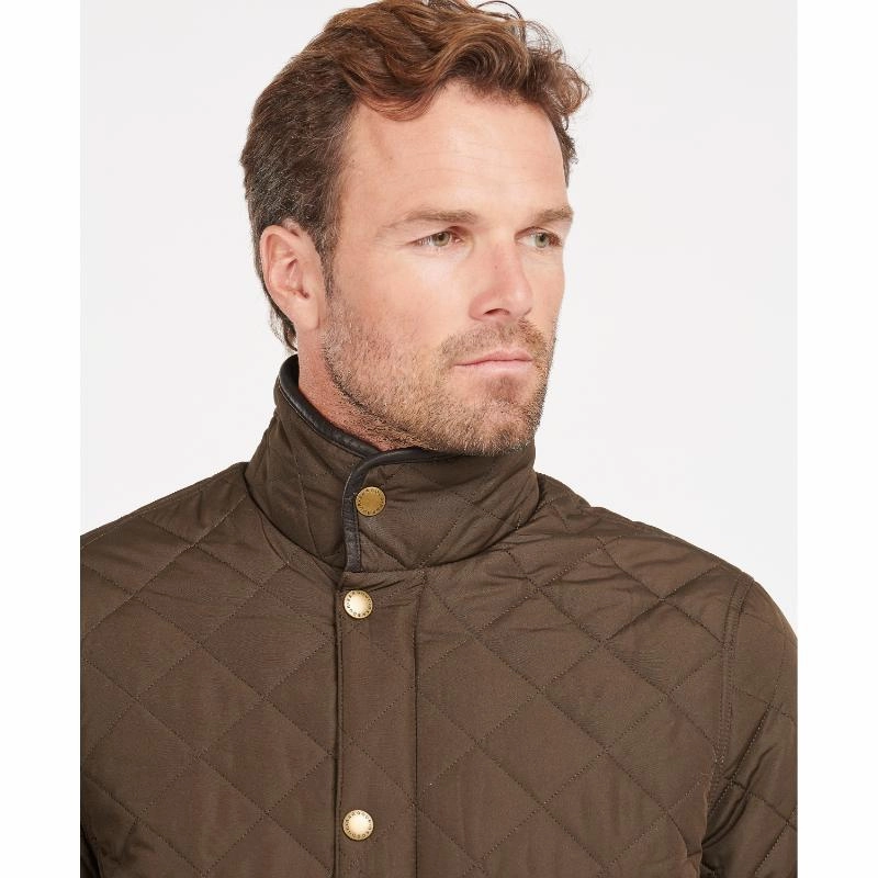 Hot Offer Frenzy Barbour Devon Mens Quilted Jacket - Olive