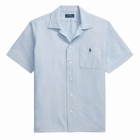 Instant Savings Deal Polo Ralph Lauren Classic Fit Oxford Camp Shirt Blue