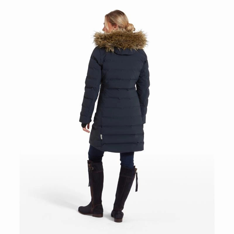 Schoffel Hurlingham Ladies Venturi Waterproof Down Coat - Carbon Navy Trending Offer Today Instant Hot Deal