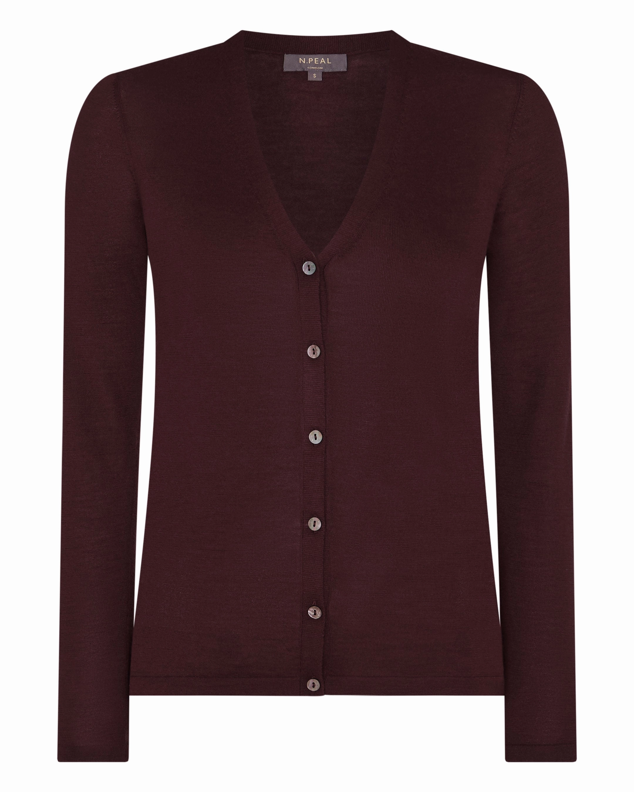 Limited Offer Alert MustHave Clearance Women'S Mia Superfine Cashmere V Neck Cardigan Claret Red